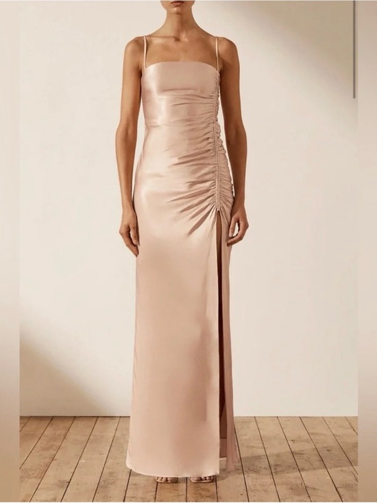 Shona Joy Dresses & Skirts - Shona Joy Ruched Maxi Dress Desert Rose